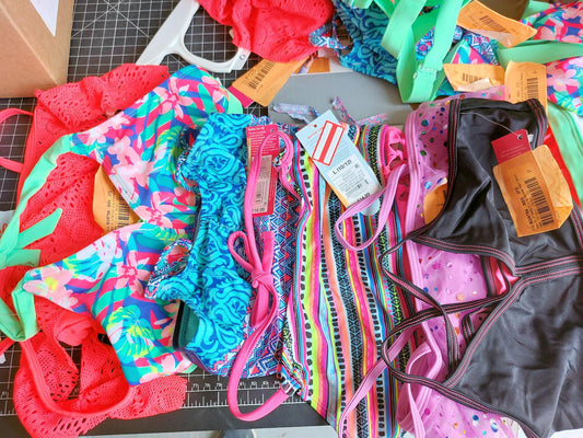 Wholesale Lot of Girls Swim Tops Tankini and Bikini Brand New