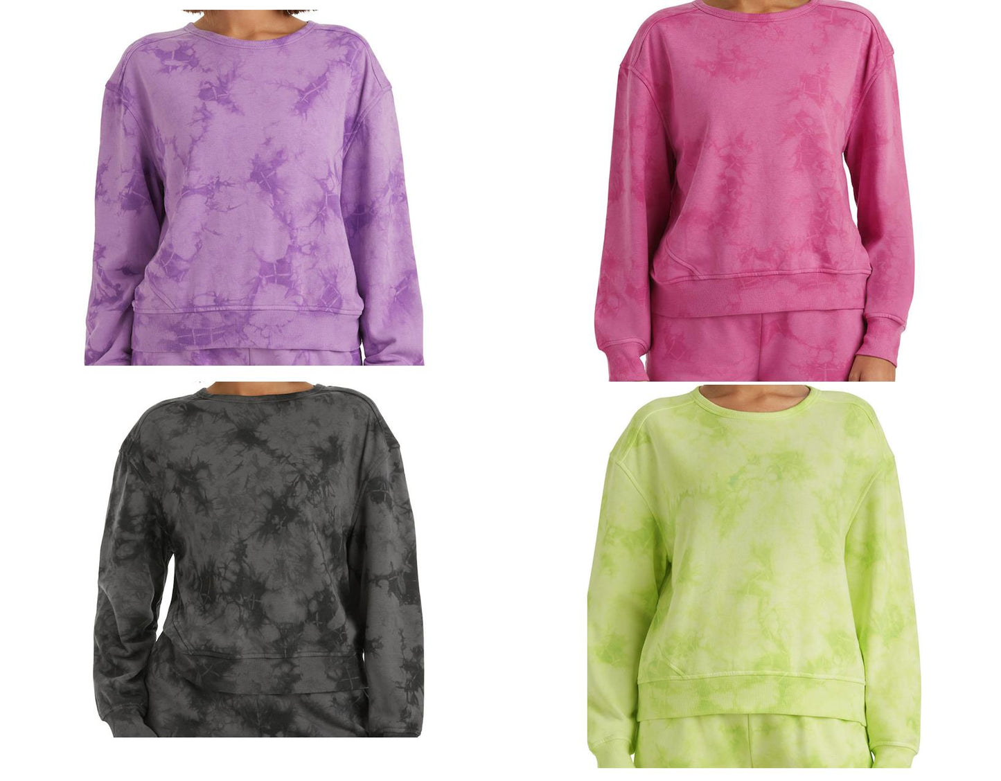 Wholesale Lot of Womens MM Tie Dye Sweathshirts Brand New Overstock